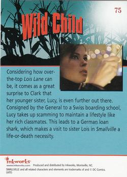 2005 Inkworks Smallville Season 4 #75 Epidsode Lucy: Wild Child Back