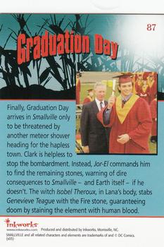 2005 Inkworks Smallville Season 4 #87 Graduation Day Back