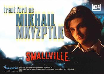 2005 Inkworks Smallville Season 4 - Autographs #A34 Trent Ford Back