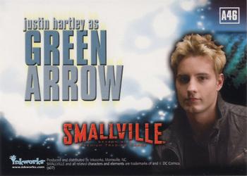 2008 Inkworks Smallville Season 6 - Autographs #A46 Justin Hartley Back
