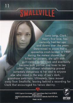 2012 Cryptozoic Smallville Seasons 7-10 #11 Lana Lang Back