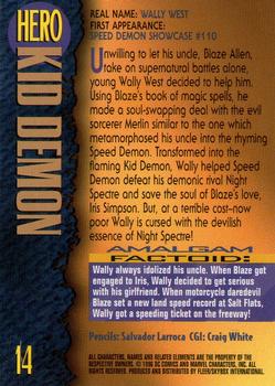 1996 SkyBox Amalgam #14 Kid Demon Back