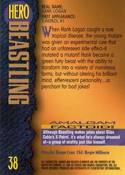 1996 SkyBox Amalgam #38 Beastling Back