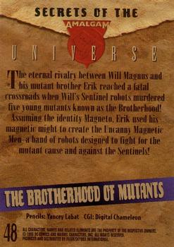 1996 SkyBox Amalgam #48 The Brotherhood of Mutants Back
