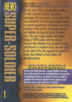 1996 SkyBox Amalgam #1 Super-Soldier Back