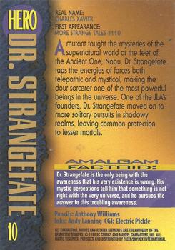 1996 SkyBox Amalgam #10 Dr. Strangefate Back
