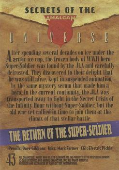 1996 SkyBox Amalgam #43 The Return of the Super-Soldier Back