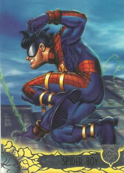 1996 SkyBox Amalgam #68 Spider-Boy versus Bizarnage Front