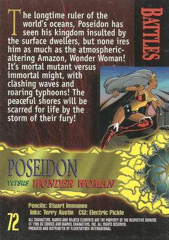 1996 SkyBox Amalgam #72 Poseidon versus Wonder Woman Back