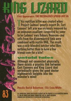 1996 SkyBox Amalgam #83 King Lizard Back