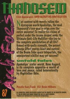 1996 SkyBox Amalgam #87 Thanoseid Back