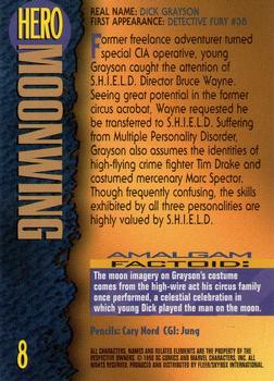1996 SkyBox Amalgam #8 Moonwing Back