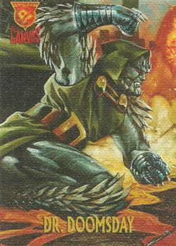 1996 SkyBox Amalgam - Secret Crisis of the Infinity Hour Canvas Cards #4 Dr. Doomsday Front