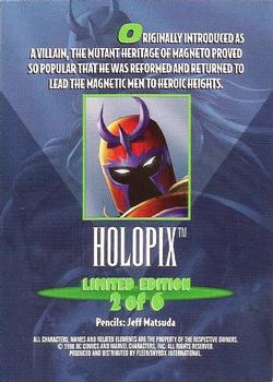 1996 SkyBox Amalgam - Holopix #2 Magneto Back
