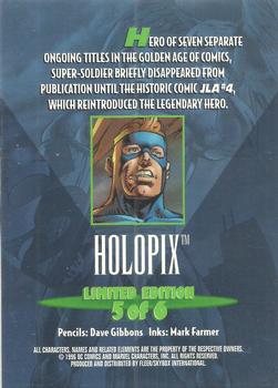 1996 SkyBox Amalgam - Holopix #5 Super-Soldier Back