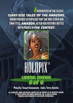 1996 SkyBox Amalgam - Holopix #6 Wonder Woman Back