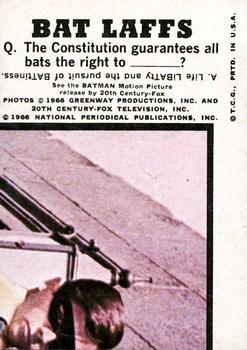 1966 Topps Batman Bat Laffs #46 The Joker Back