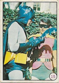 1967 Scanlens Bat Laffs #15 Batman and Robin Front
