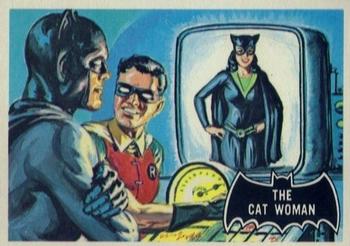 1966 Topps Batman (Black Bat Logo) #25 The Cat Woman Front