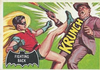 1966 Topps Batman (Black Bat Logo) #30 Fighting Back Front