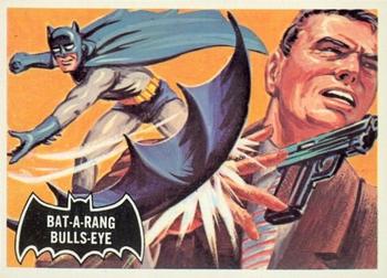 1966 Topps Batman (Black Bat Logo) #32 Bat-a-Rang Bulls-eye Front