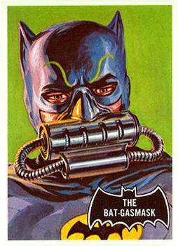 1966 Topps Batman (Black Bat Logo) #43 The Bat-Gasmask Front
