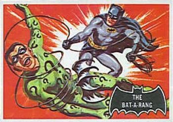 1966 Topps Batman (Black Bat Logo) #46 The Bat-a-Rang Front