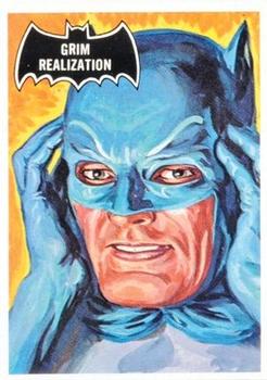 1966 Topps Batman (Black Bat Logo) #7 Grim Realization Front