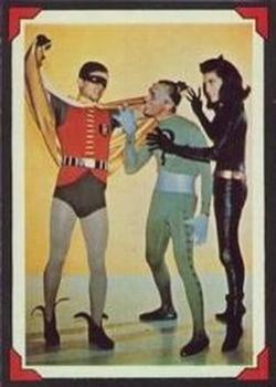 1966 Topps Batman Riddler Back #36 A Catly Caper Front