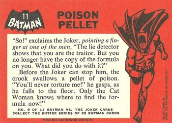1989 Topps Batman Deluxe Reissue Edition #11 Poison Pellet Back