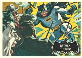 1989 Topps Batman Deluxe Reissue Edition #12 Batman Strikes! Front
