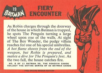 1989 Topps Batman Deluxe Reissue Edition #19 Fiery Encounter Back