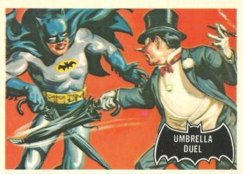 1989 Topps Batman Deluxe Reissue Edition #23 Umbrella Duel Front