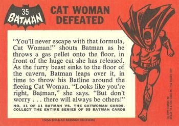 1989 Topps Batman Deluxe Reissue Edition #35 Cat Woman Defeated Back