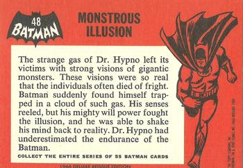 1989 Topps Batman Deluxe Reissue Edition #48 Monstrous Illusion Back