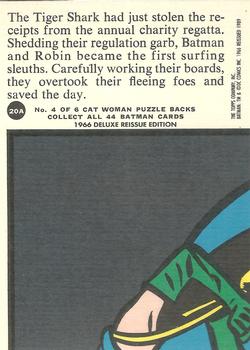 1989 Topps Batman Deluxe Reissue Edition #20A Surfing Sleuths Back