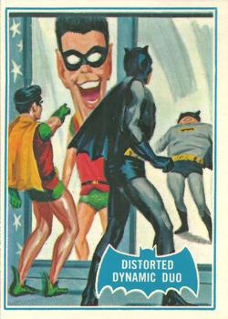 1989 Topps Batman Deluxe Reissue Edition #20B Distorted Dynamic Duo Front