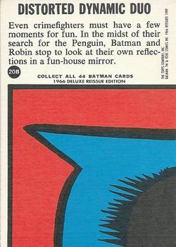 1989 Topps Batman Deluxe Reissue Edition #20B Distorted Dynamic Duo Back
