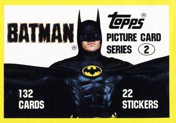 1989 Topps Batman #133 2nd Series Title Card Front