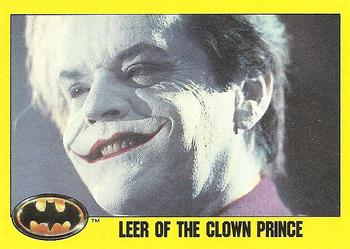 1989 Topps Batman #143 Leer of the Clown Prince Front