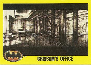 1989 Topps Batman #168 Grissom's Office Front