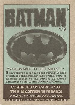 1989 Topps Batman #179 You want to get nuts… Back
