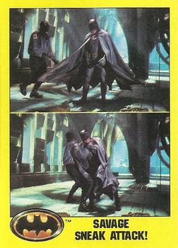 1989 Topps Batman #182 Savage Sneak Attack! Front