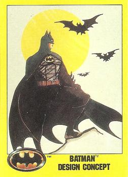 1989 Topps Batman #199 Batman Design Concept Front