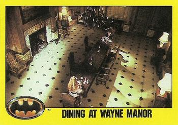1989 Topps Batman #251 Dining at Wayne Manor Front