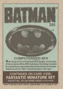 1989 Topps Batman #255 Computerized SFX Back