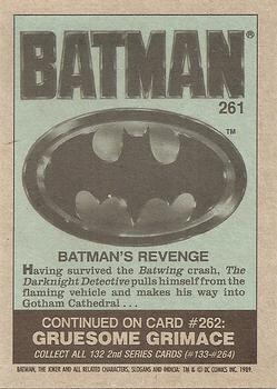 1989 Topps Batman #261 Batman's Revenge Back