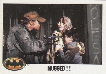 1989 Topps Batman #14 Mugged!! Front