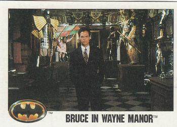 1989 Topps Batman #23 Bruce in Wayne Manor Front