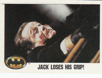 1989 Topps Batman #34 Jack loses his grip! Front